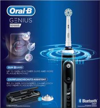 Rotační/oscilační/pulzní elektrický kartáček na zuby Oral-B 10100S black, černá