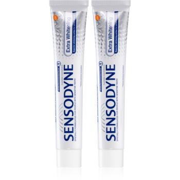 Sensodyne Extra Whitening bělicí zubní pasta s fluoridem pro citlivé zuby 2x75 ml