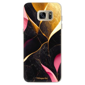 Silikonové pouzdro iSaprio - Gold Pink Marble - Samsung Galaxy S7 Edge