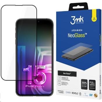 3mk hybridní sklo NeoGlass pro Apple iPhone 15 Pro Max, černá