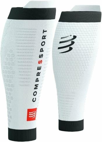 Compressport R2 3.0 White/Black T3 Běžecké návleky na lýtka