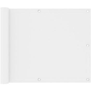 Balkónová zástěna bílá 75×600 cm oxfordská látka 134891 (134891)