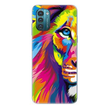 Odolné silikonové pouzdro iSaprio - Rainbow Lion - Nokia G11 / G21