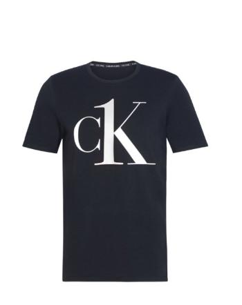 Calvin Klein Calvin Klein pánské černé tričko na spaní S/S CREW NECK