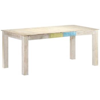 Jídelní stůl bílý 180x90x76 cm masivní mangovníkové dřevo 323558 (323558)