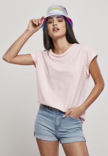 Urban Classics Ladies Color Melange Extended Shoulder Tee pink melange - XS