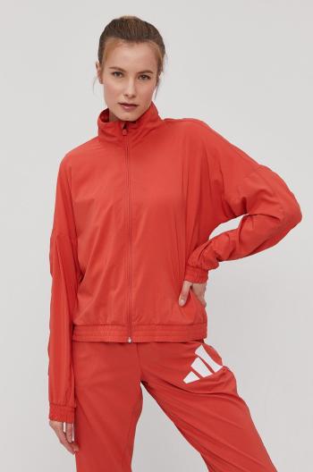 Bunda adidas Performance GL0694 dámská, oranžová barva, přechodná