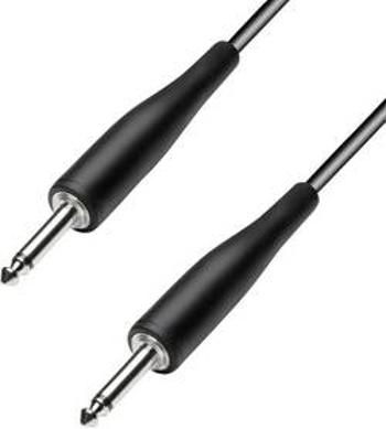 Instrumentální kabel s pogumováním JACK 6,3 mm Paccs, 9 m, černá