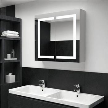  LED koupelnová zrcadlová skříňka 80 x 12,2 x 68 cm (285123)