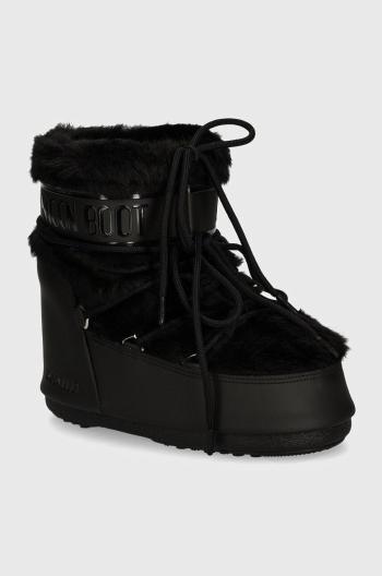 Sněhule Moon Boot MB ICON LOW FAUX FUR černá barva, 80D1409390 N001