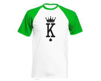 Pánské tričko Baseball K as King