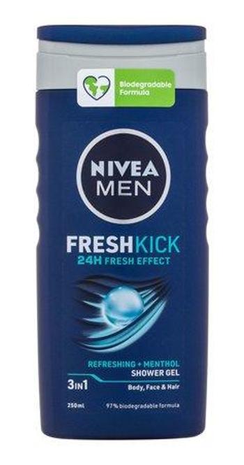 Nivea Sprchový gel na tvář, tělo a vlasy Men Fresh Kick 250 ml, 250ml