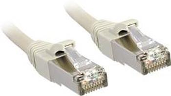 Síťový kabel RJ45 LINDY 45580, CAT 6, S/FTP, 30.00 cm, šedá