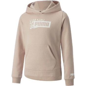 Puma ALPHA HOODIE FL G Dívčí mikina, růžová, velikost 164