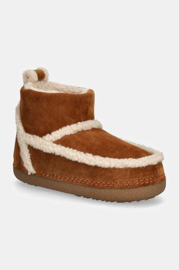 Semišové sněhule Inuikii Classic Shearling Low hnědá barva, 75101-009