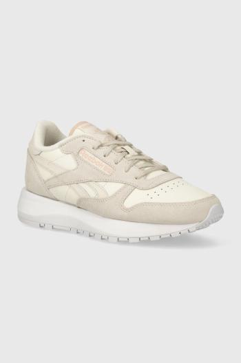 Kožené sneakers boty Reebok Classic Classic Leather šedá barva, 100074461