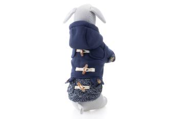 Vsepropejska Denny zimní bunda pro psa Barva: Modrá, Délka zad (cm): 26, Obvod hrudníku: 38 - 42 cm