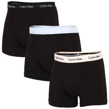 Calvin Klein 3P TRUNK Pánské boxerky, černá, velikost L