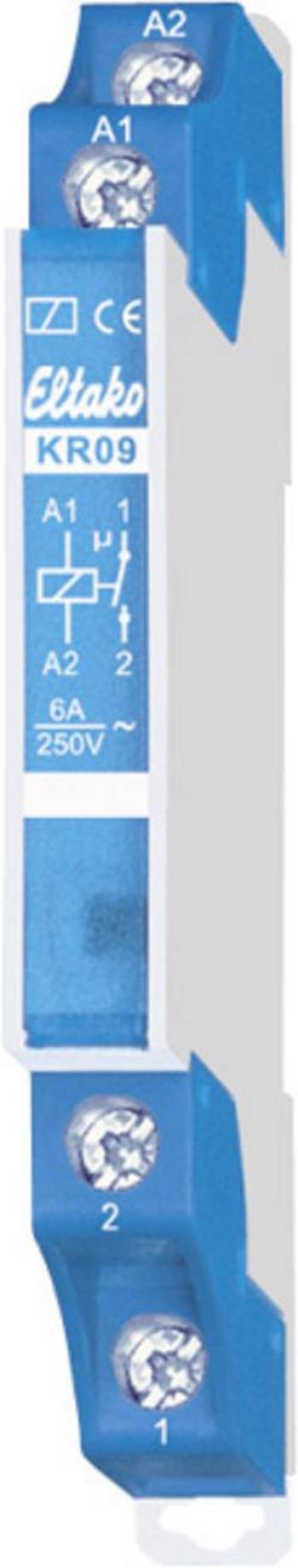 Relé 230 V. 1 spínací kontakt bez potenciálu 6A / 250 V AC Eltako KR09-230V, 230 V, 6 A