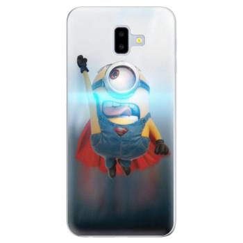 Odolné silikonové pouzdro iSaprio - Mimons Superman 02 - Samsung Galaxy J6+