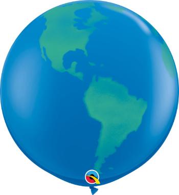 Qualatex Velký balón s motivem Země