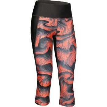 Under Armour HG ARMOUR CAPRI PRINT-ORG Dámské legíny, černá, velikost S