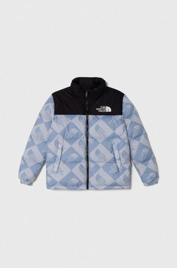 Dětská péřová bunda The North Face 1996 RETRO NUPTSE JACKET modrá barva