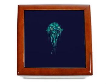 Dřevěná krabička medúza