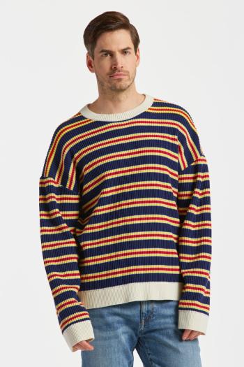 SVETR GANT MULTI STRIPE C-NECK modrá XL