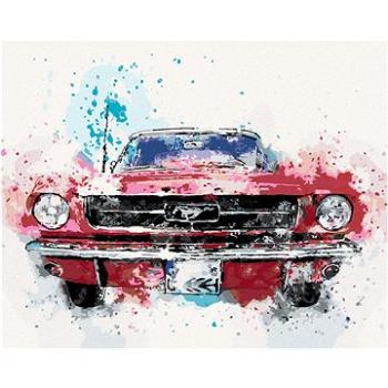 Diamondi - Diamantové malování - AUTO MUSTANG, 40x50 cm, bez rámu a bez vypnutí plátna (606444A)