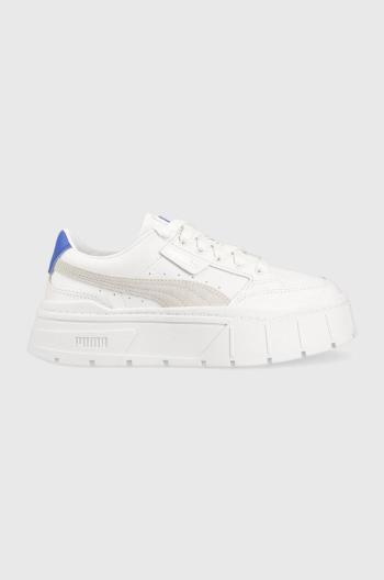 Kožené sneakers boty Puma Mayze Stack Wns bílá barva, 384363