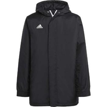 adidas ENTRADA 22 STADIUM JACKET Juniorská fotbalová bunda, černá, velikost