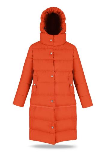 Dětská péřová bunda Fluff oranžová barva