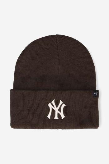 Čepice 47brand New York Yankees Haymak hnědá barva