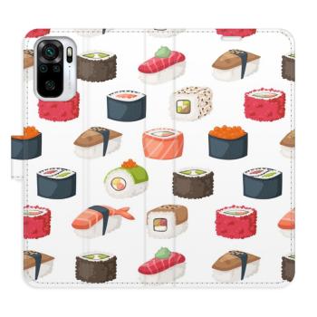 Flipové pouzdro iSaprio - Sushi Pattern 02 - Xiaomi Redmi Note 10 / Note 10S