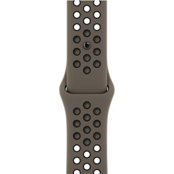 Apple Watch 45mm olivovošedo-černý sportovní řemínek Nike (MPH73ZM/A)