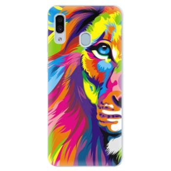 Silikonové pouzdro iSaprio - Rainbow Lion - Samsung Galaxy A30