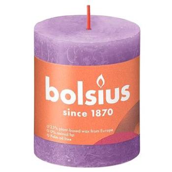 BOLSIUS rustikální svíčka intenzivní fialová 80 × 68 mm (8717847148926)