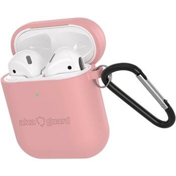 AlzaGuard Premium Silicon Case pro AirPods 1. a 2. generace růžové (AGD-ACS1P)