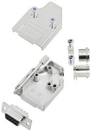 Sada D-SUB zásuvková lišta TRU COMPONENTS TCMHDM3509DBSK, 35 °, pólů 9, pájecí kalíšek, 1 ks