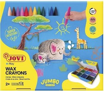 Jovi Jumbo Easy Grip Case Triangular Wax Crayons Voskovky 300 Colours