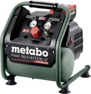 Akumulátorový kompresor pro přípravu stlačeného vzduchu Metabo Power 160-5 18 LTX BL OF 601521850, objem tlak. nádoby 5 l