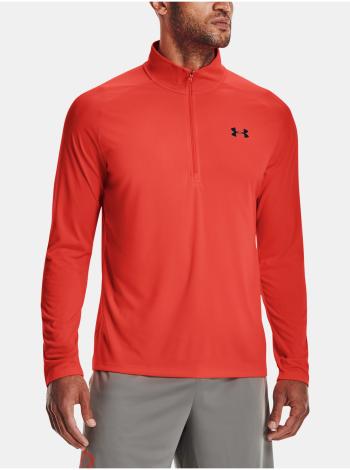 Tričko Under Armour UA Tech 2.0 1/2 Zip - oranžová