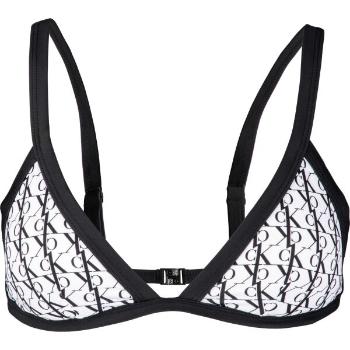 Calvin Klein CK1 MONOGRAM-S-TRIANGLE FIXED-RP Dámský vrchní díl plavek, bílá, velikost M