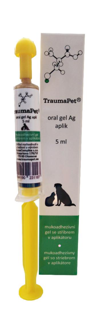 TraumaPet Ag Zubní gel se stříbrem 5 ml + aplikátor