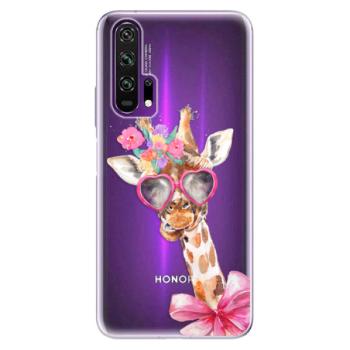 Odolné silikonové pouzdro iSaprio - Lady Giraffe - Honor 20 Pro