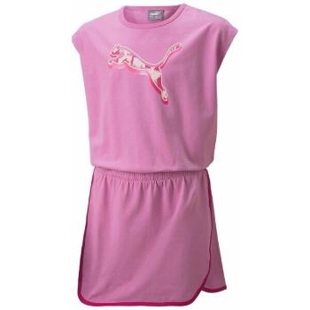Puma ALPHA DRESS G Dívčí šaty, růžová, velikost 140