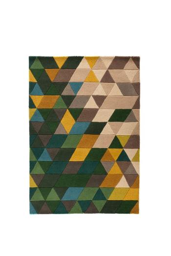 Flair Rugs koberce Ručně všívaný kusový koberec Illusion Prism Green/Multi - 80x150 cm Vícebarevná