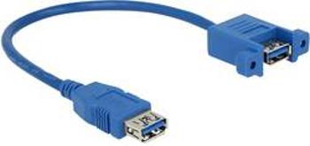 USB 3.0 prodlužovací kabel Delock 85111, 25.00 cm, modrá