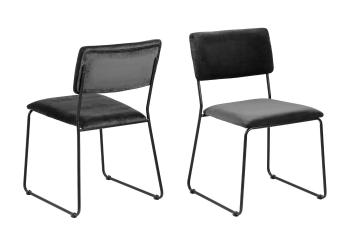 Sada 2 ks − Židle Cornelia – šedá